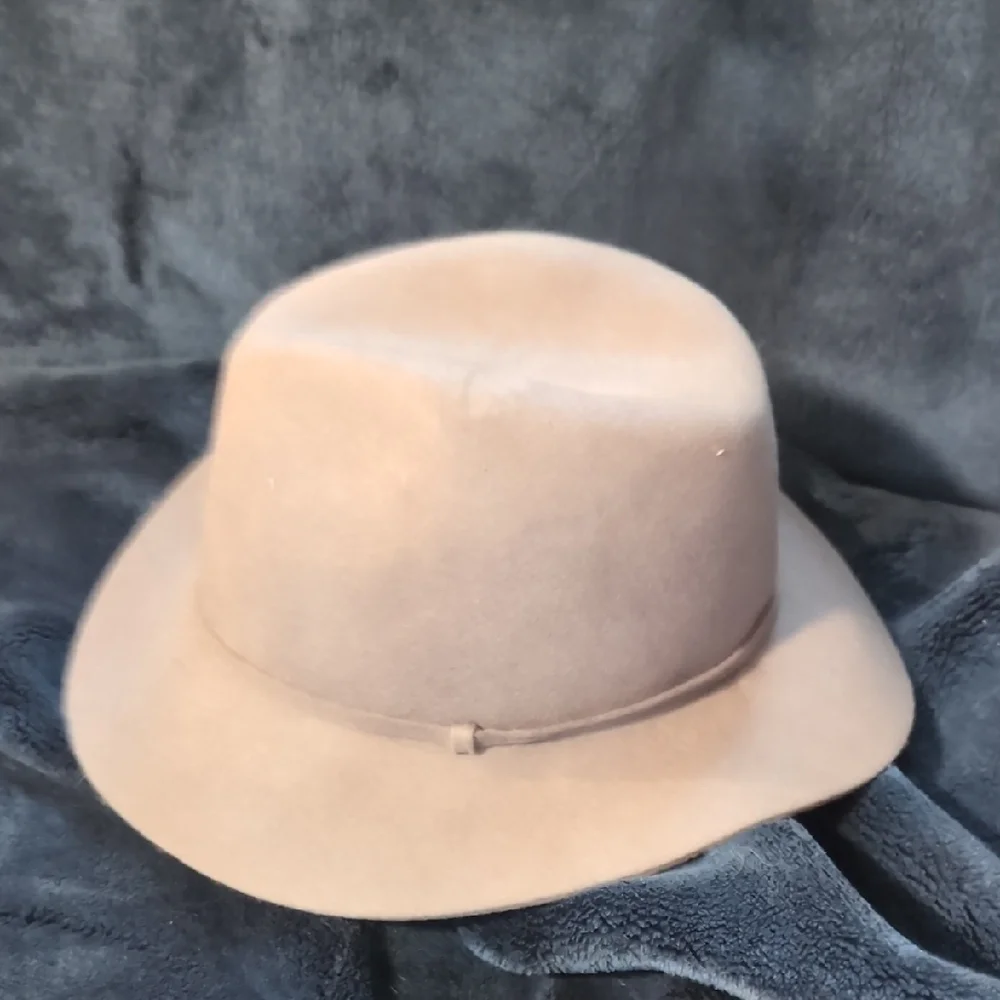 J. Crew Women’s Fedora Classic Tan Hat 100% Wool B3486 Size S-M